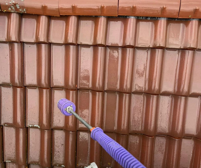 Bild eines gereinigten Daches